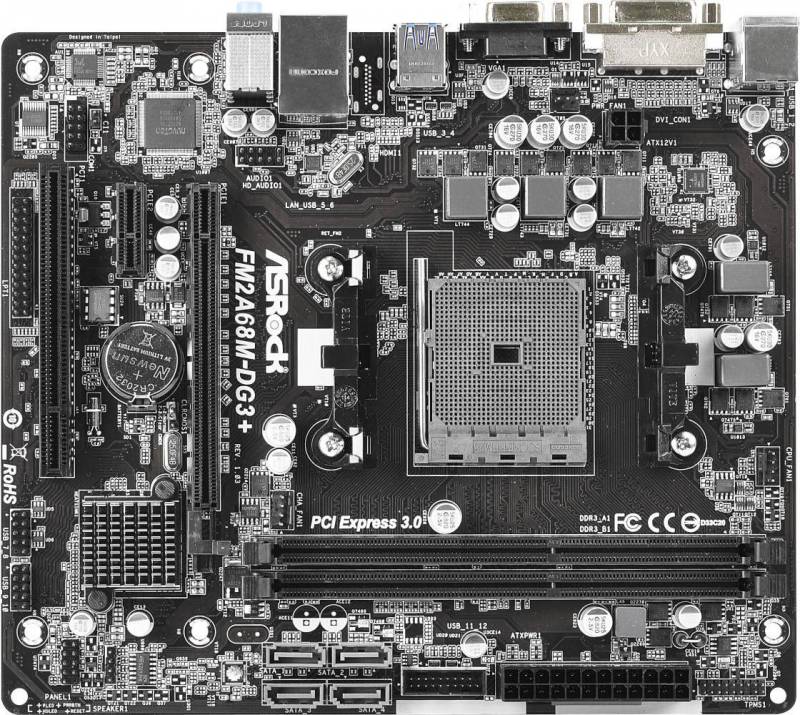 Материнская плата Asrock FM2A68M-DG3+