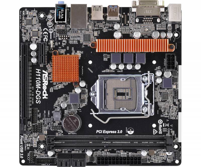 Материнская плата Asrock H110M-DGS