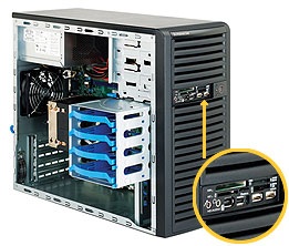 Корпус SuperMicro CSE-731D-300B Mini-Tower