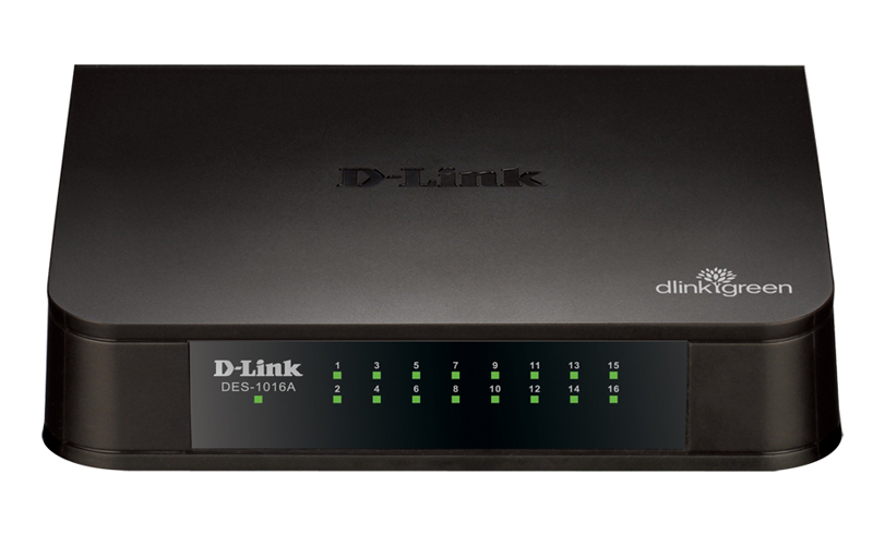 Коммутатор D-Link DES-1016A/E1B неуправляемый