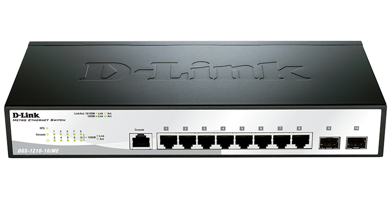 Коммутатор D-Link DGS-1210-10/ME управляемый