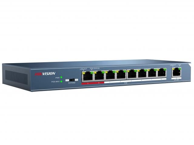 Коммутатор Hikvision DS-3E0109P-E 8xRJ45