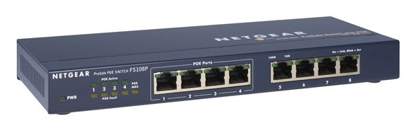 Коммутатор NetGear ProSafe FS108PEU