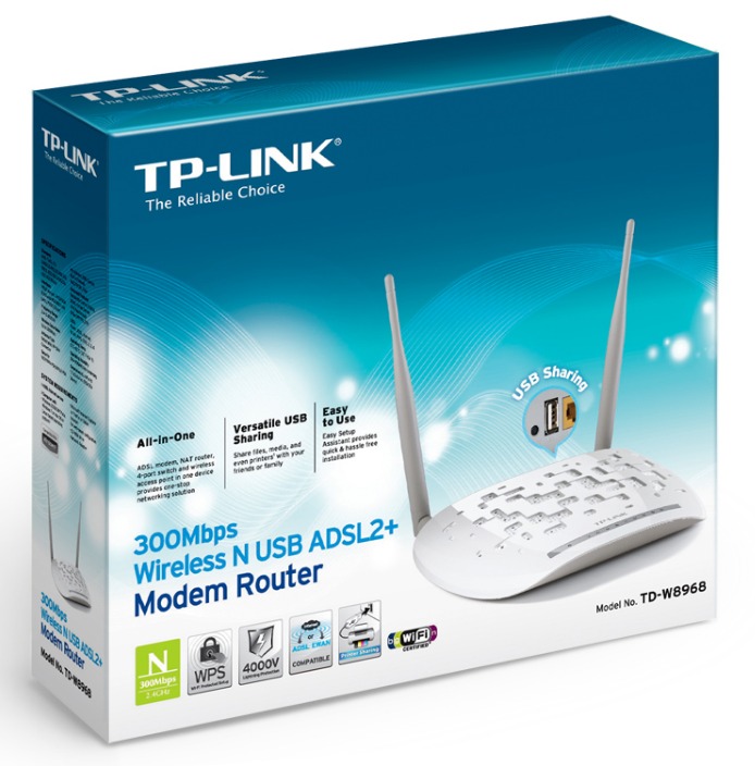 Маршрутизатор беспроводной TP-Link TD-W8968