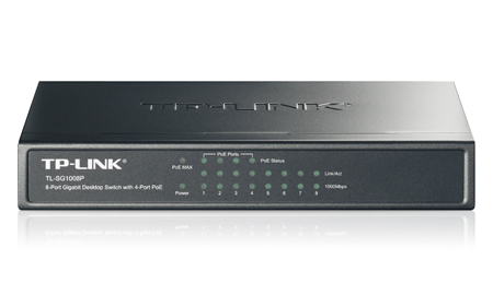 Коммутатор TP-Link TL-SG1008P неуправляемый