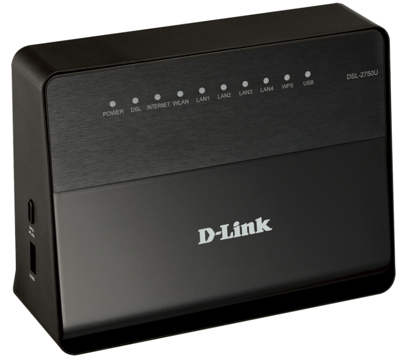 Маршрутизатор беспроводной D-Link DSL-2750U/RA/U3A