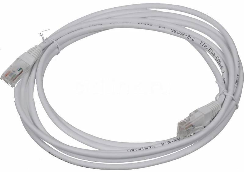 Патч-корд Lanmaster TWT-45-45-3.0-WH RJ-45