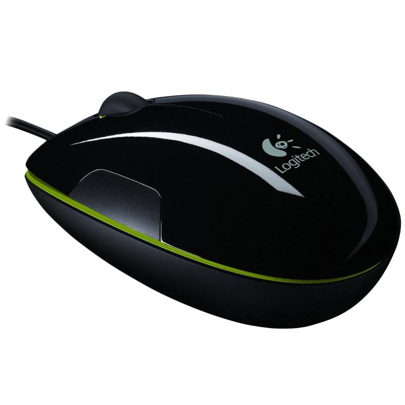 Мышь Logitech M150 черный/зеленый