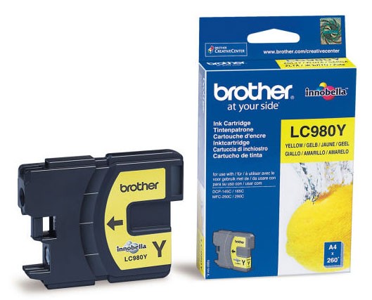 Картридж струйный Brother LC980Y